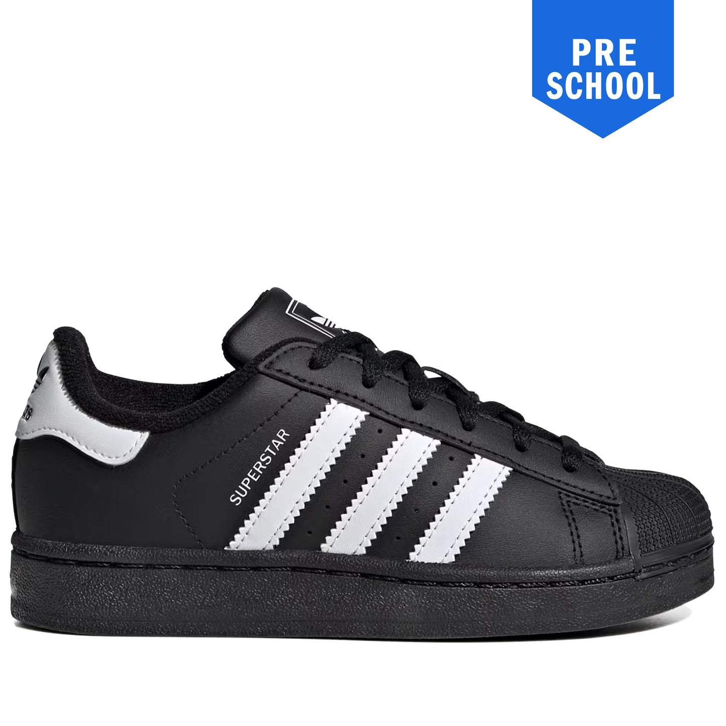 Pre School Adidas Superstar II Shoes - Black/White
