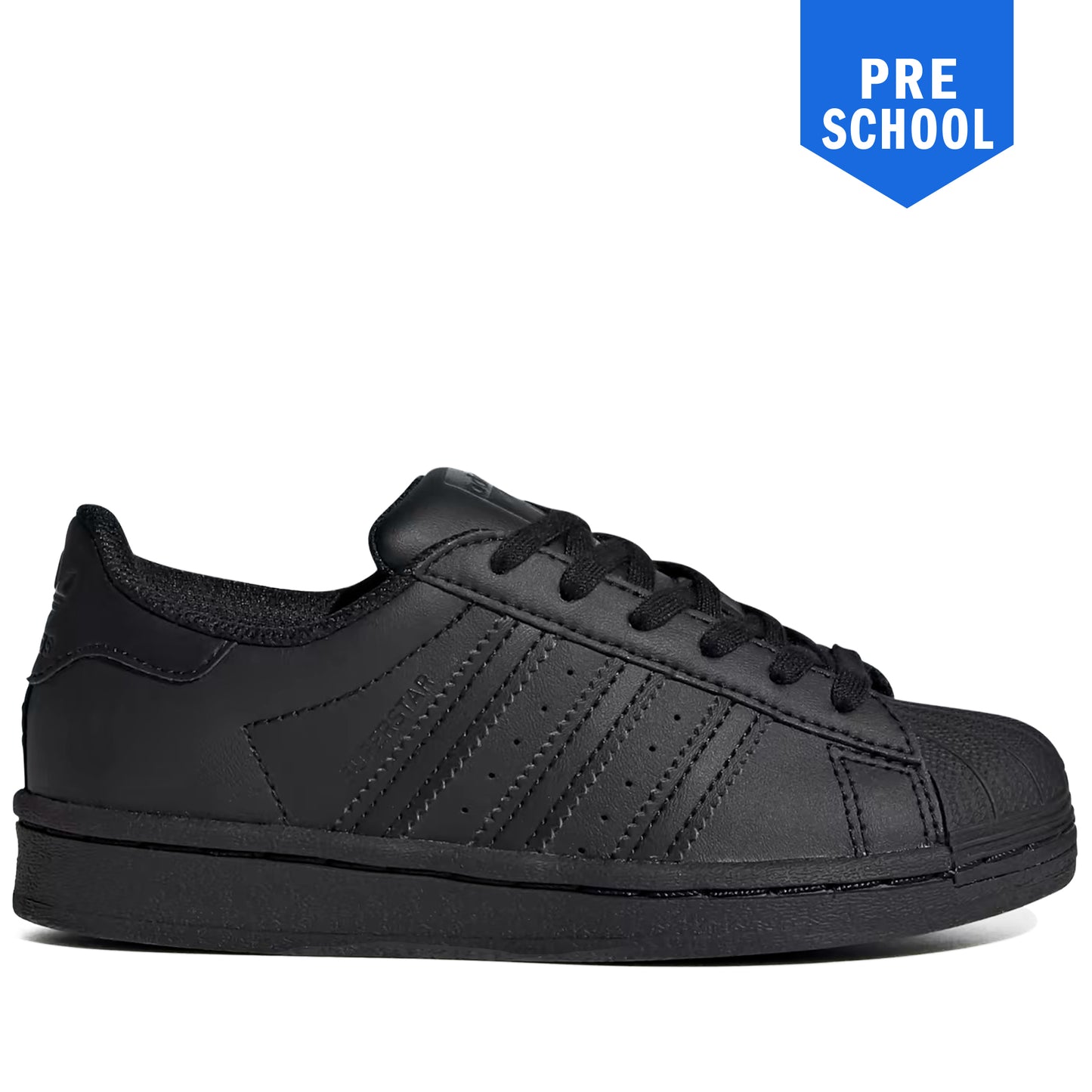 Pre School Adidas Superstar Shoes - Black/Black