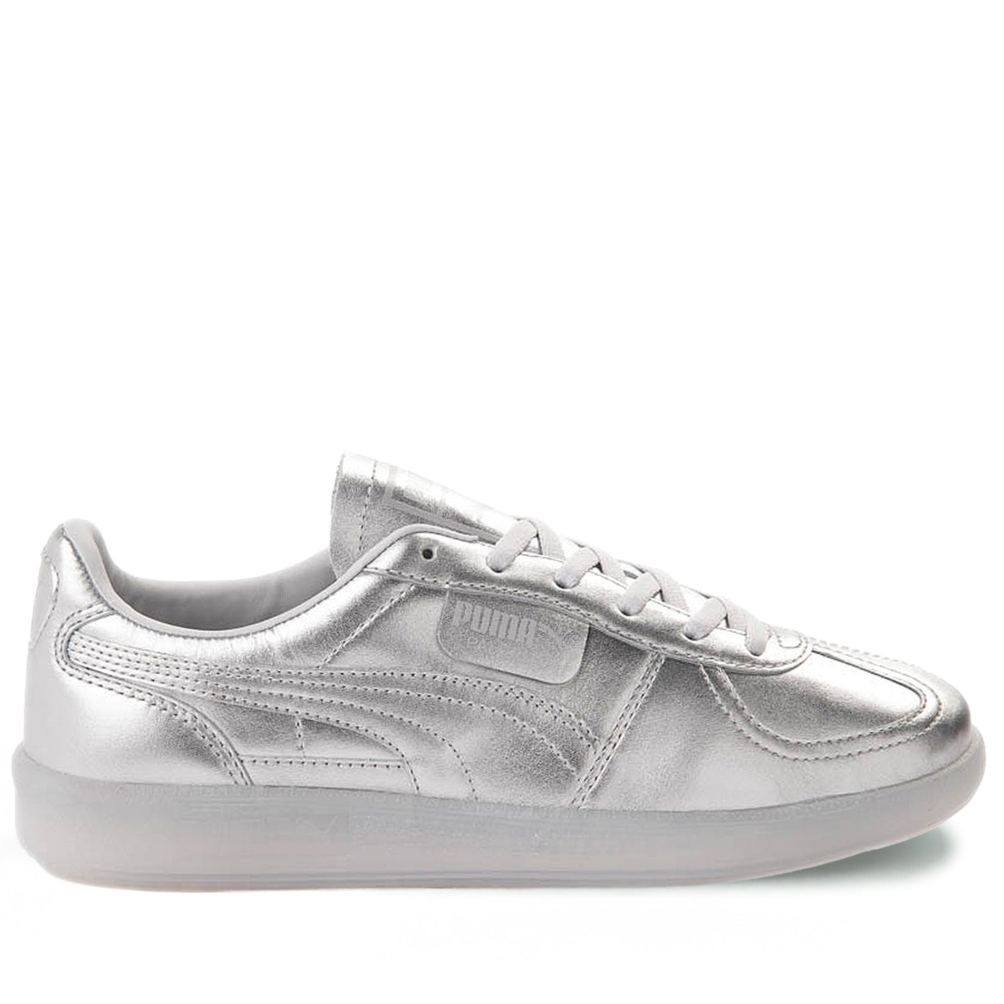 Women's Puma Palermo Chrome Shoes - Silver/Feather Gray