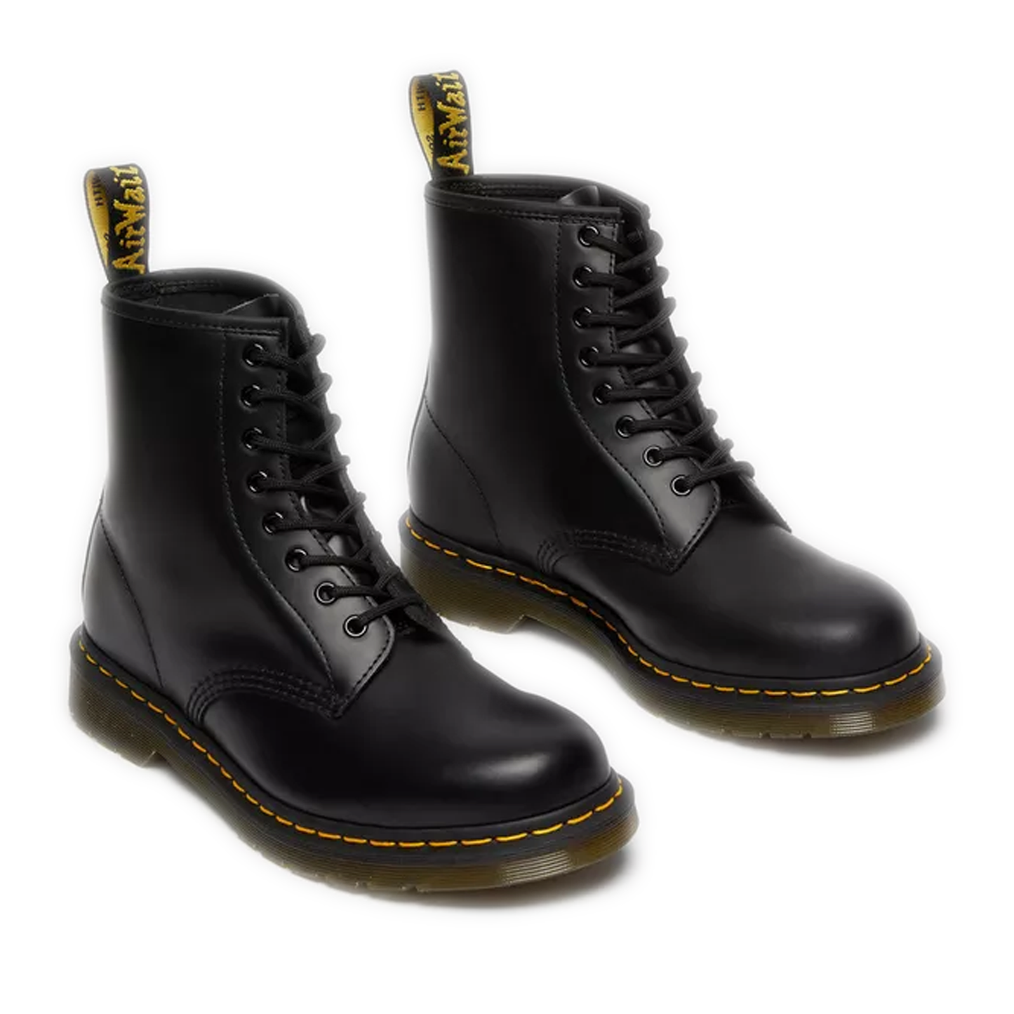 Dr. Martens 1460 Smooth Leather Lace Up Boots - Black Smooth