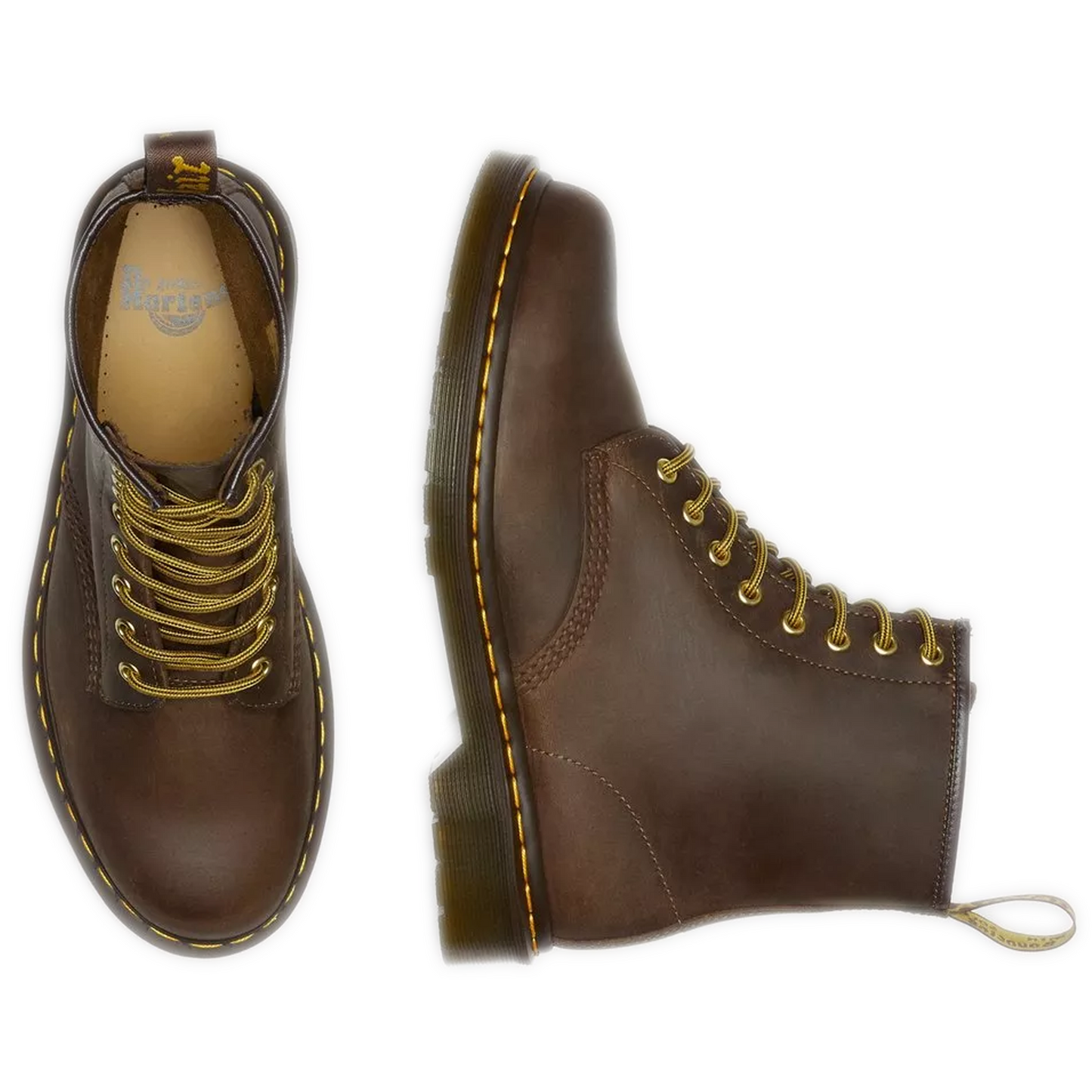 Men's Dr. Martens 1460 Crazy Horse Lace Up Boots - Brown Crazy Horse
