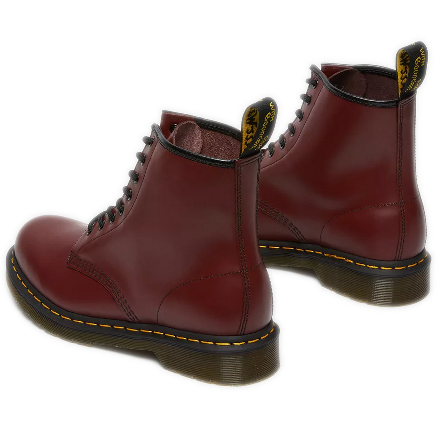 Men's Dr. Martens 1460 Smooth Leather Lace Up Boots - Cherry Red Smooth
