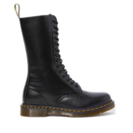 Women's Dr. Martens 1914 Smooth Leather Tall Boots - Black Smooth