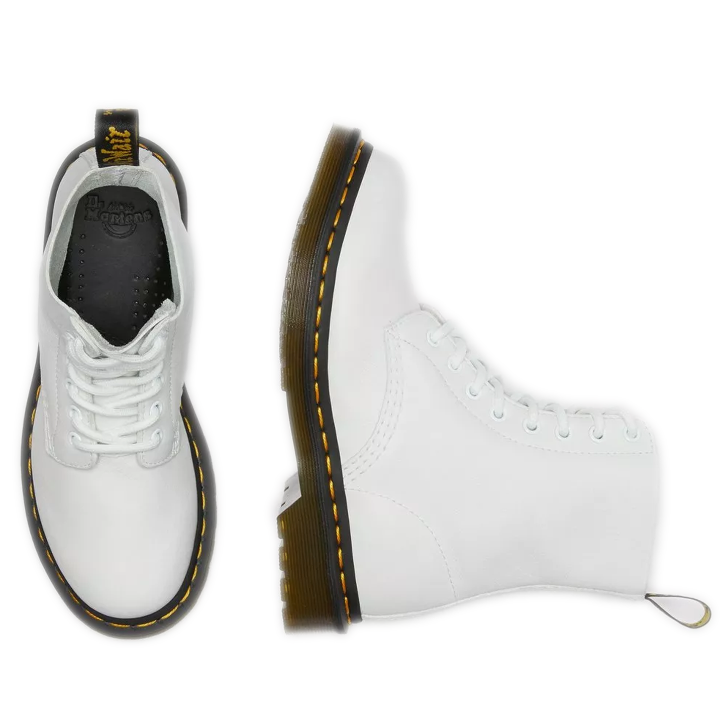 Women's Dr. Martens 1460 Pascal Virginia Leather Boots - White Virginia