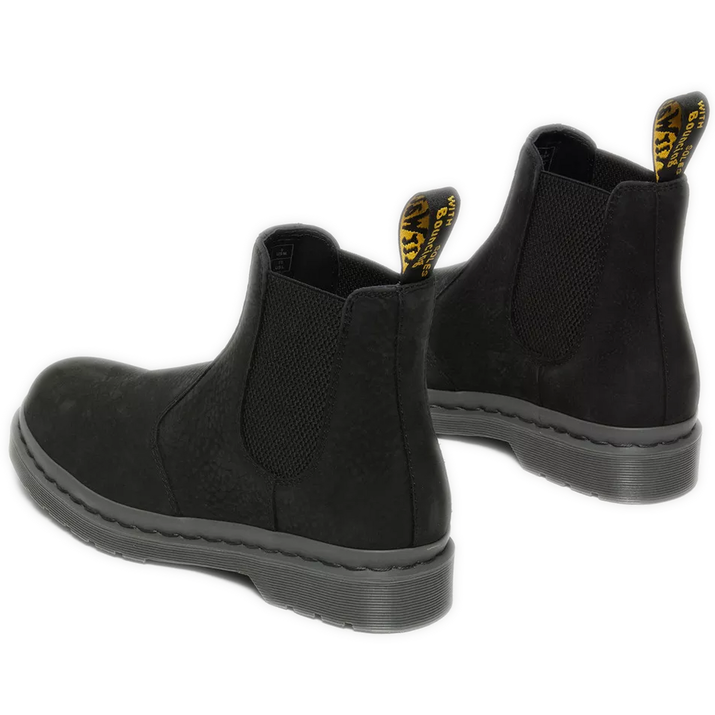 Women's Dr. Martens 2976 Mono Milled Nubuck Leather Chelsea Boots - Black