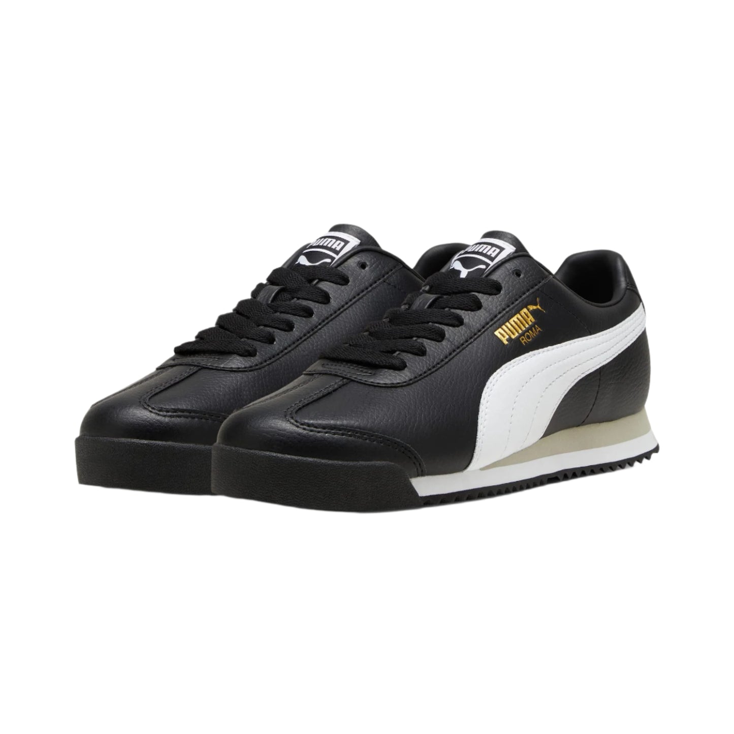 Men's Puma Roma 24 Shoes - Puma Black/Puma White/Smokey Gray