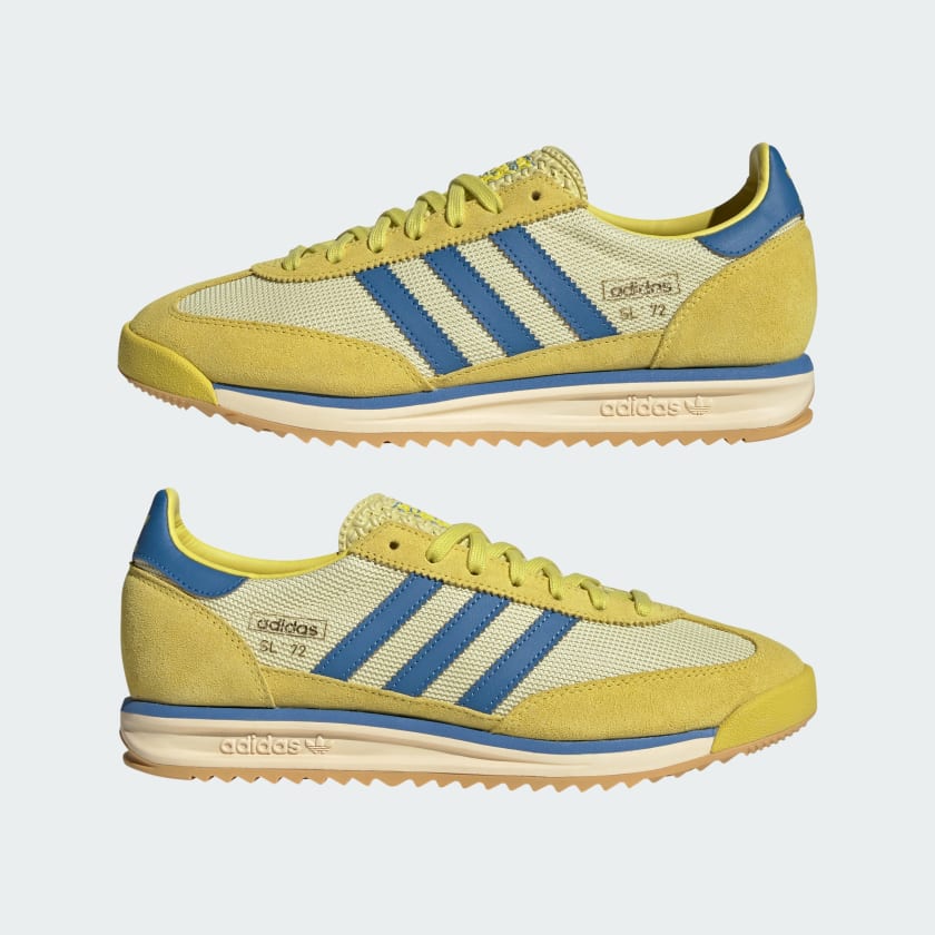 Men's Adidas SL 72 RS Shoes  - Pure Sulfur/Focus Blue/Powder Yellow