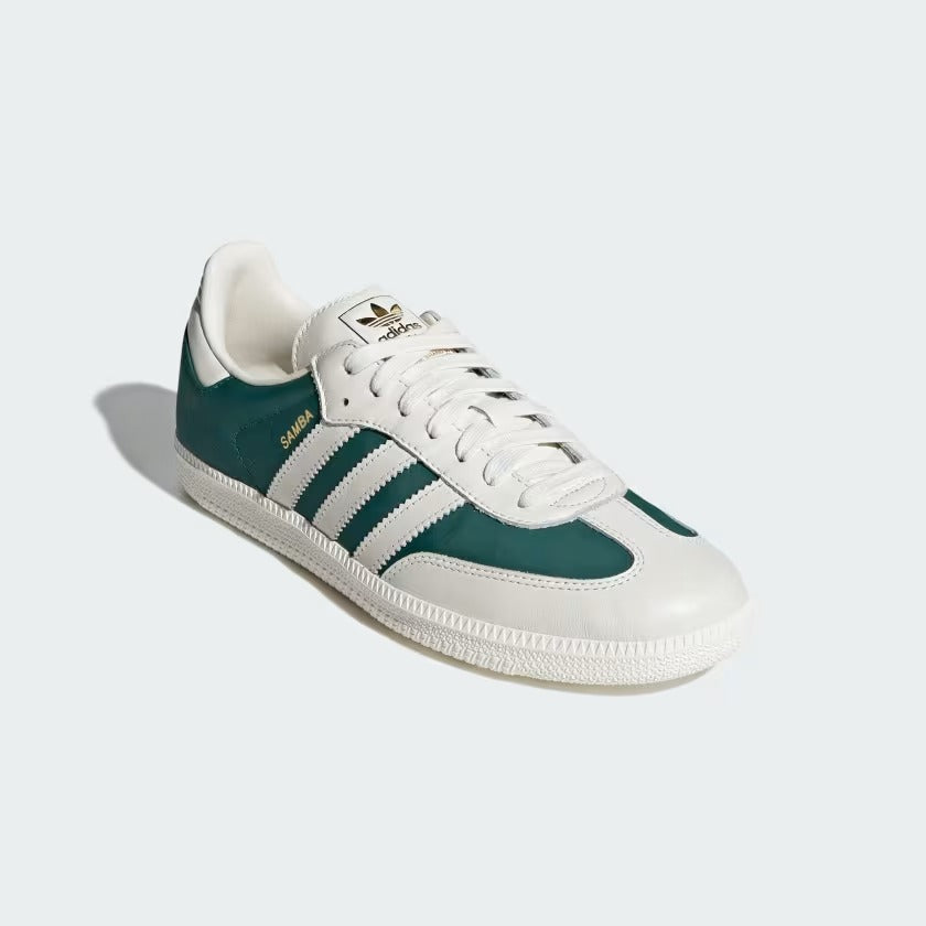 Men's Adidas Samba OG - Off White/Collegiate Green