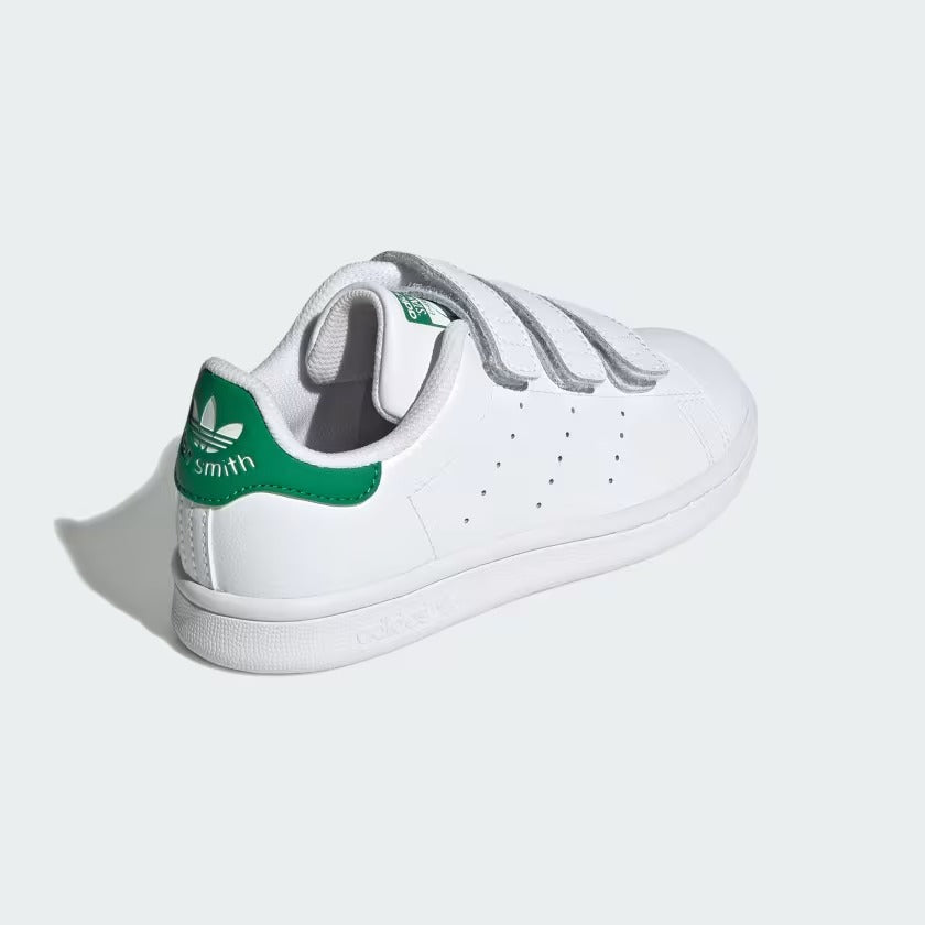 Pre School's Adidas Stan Smith Shoes - White/Green
