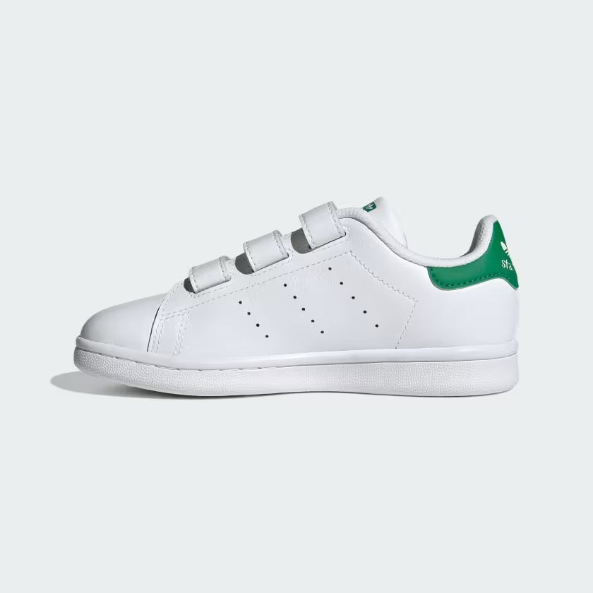 Pre School's Adidas Stan Smith Shoes - White/Green