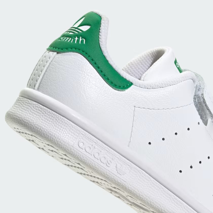 Pre School's Adidas Stan Smith Shoes - White/Green