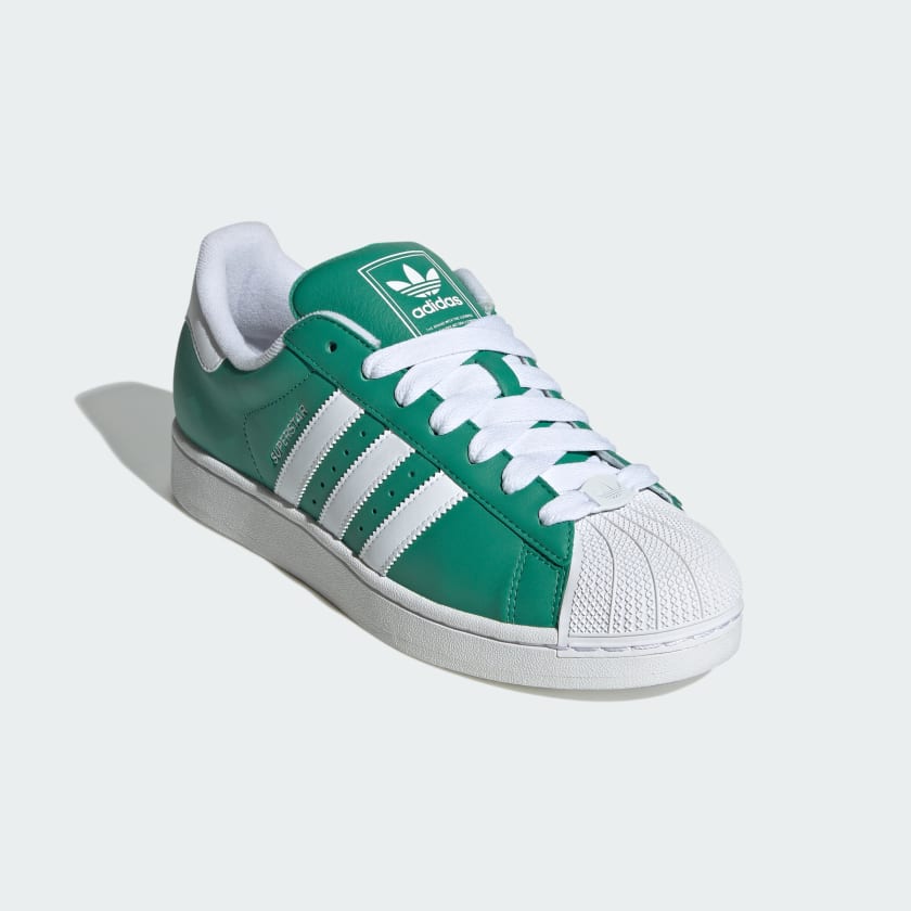 Men's Adidas Superstar II - Semi Court Green/Cloud White/Core Black