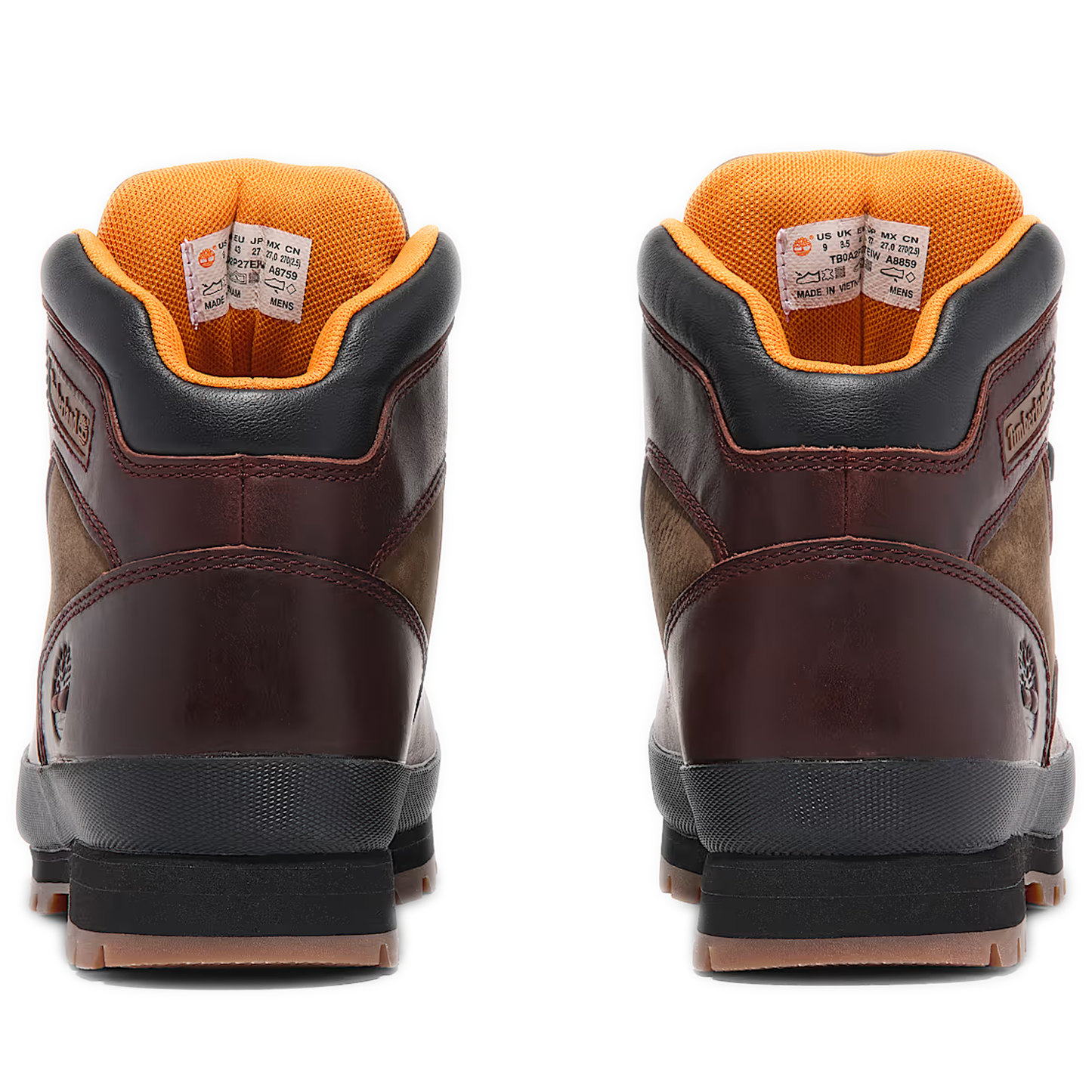 Men's Timberland Euro Hiker Mid Boot - Burgundy