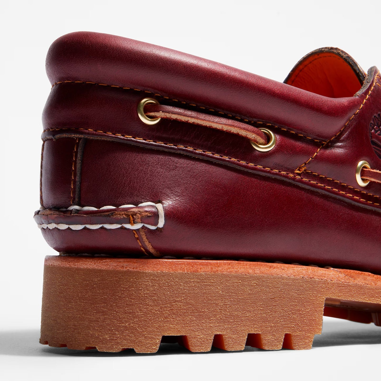 Men's Timberland 3-Eye Lug Boat Shoe - Burgundy