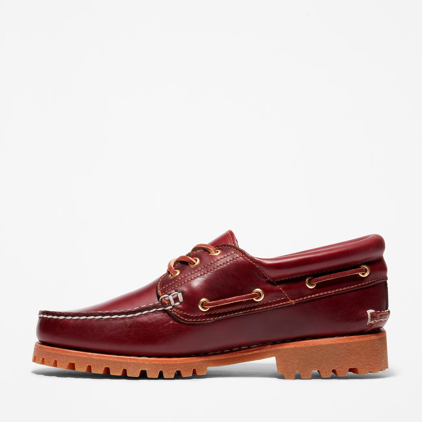 Men's Timberland 3-Eye Lug Boat Shoe - Burgundy