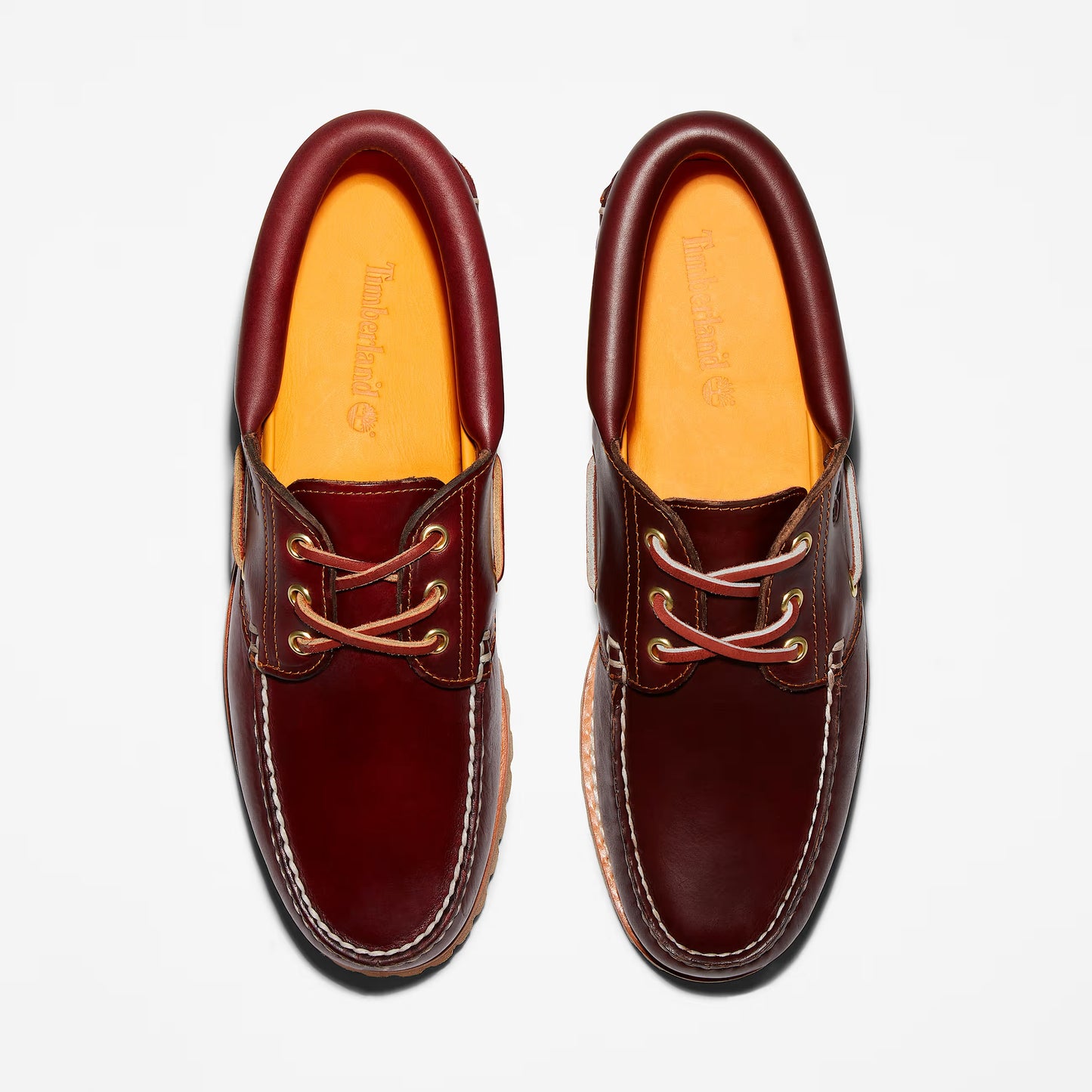 Men's Timberland 3-Eye Lug Boat Shoe - Burgundy