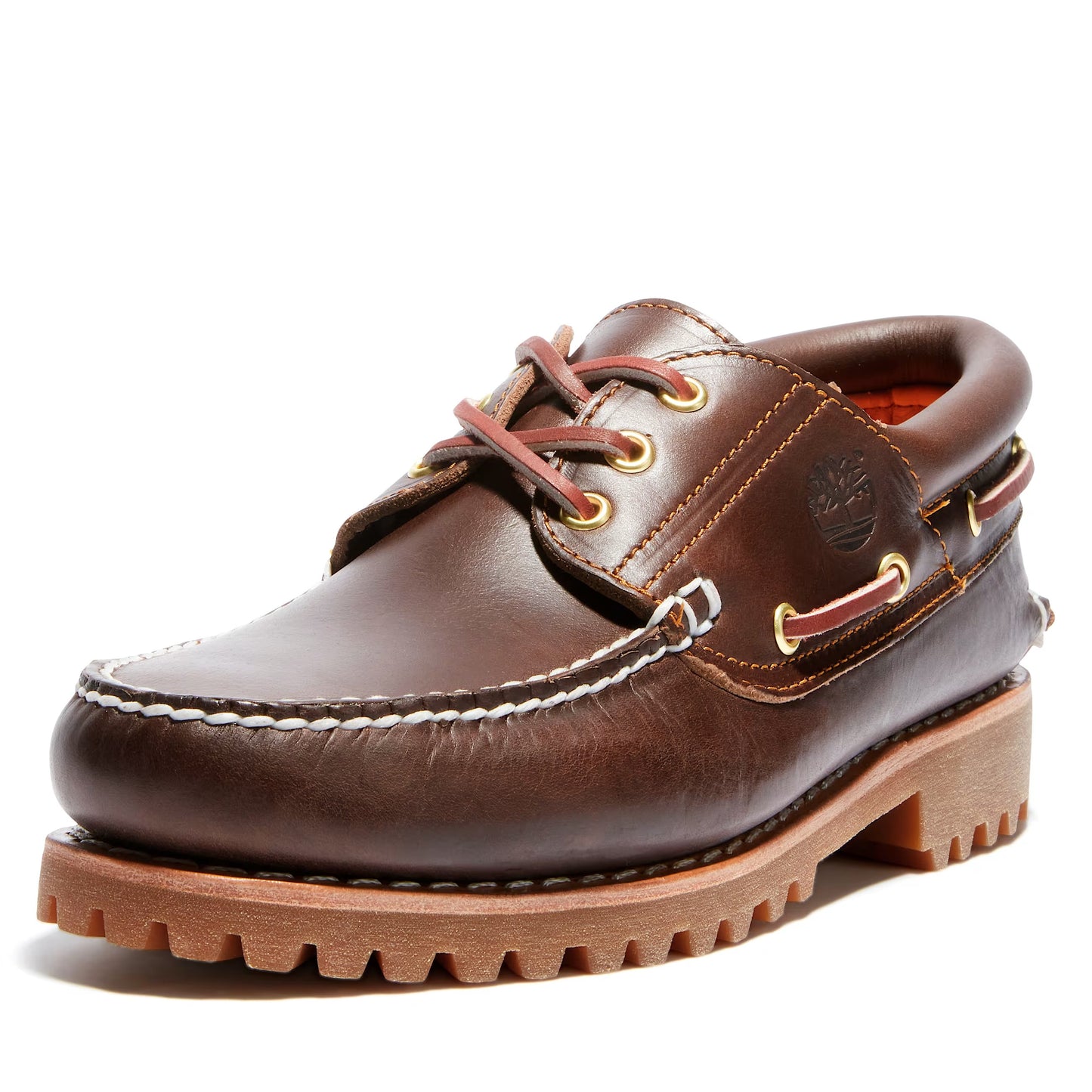 Men's Timberland 3-Eye Lug Boat Shoe - Brown