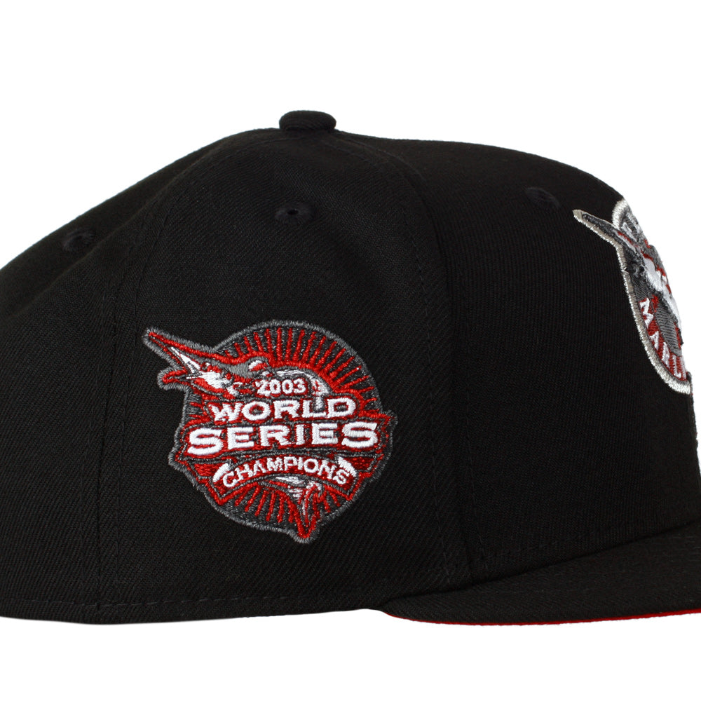 New Era Florida Marlins 2003 World Series Champions Patch - 59FIFTY Custom Fitted Hat - Coke
