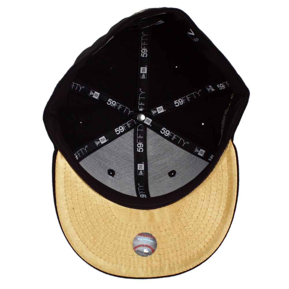New Era Florida Marlins 1997 World Series Patch - 59FIFTY Custom Fitted Hat - Gold/ Black