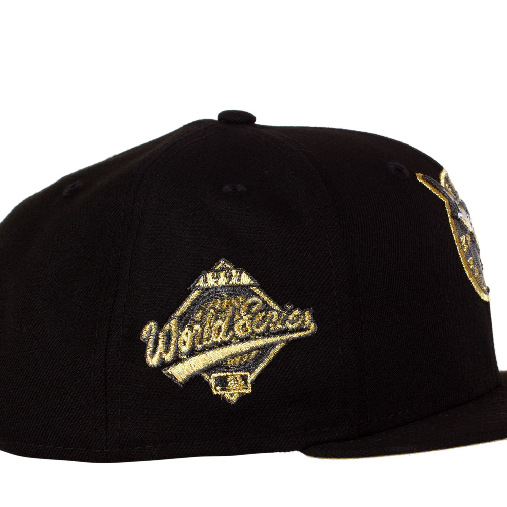 New Era Florida Marlins 1997 World Series Patch - 59FIFTY Custom Fitted Hat - Gold/ Black