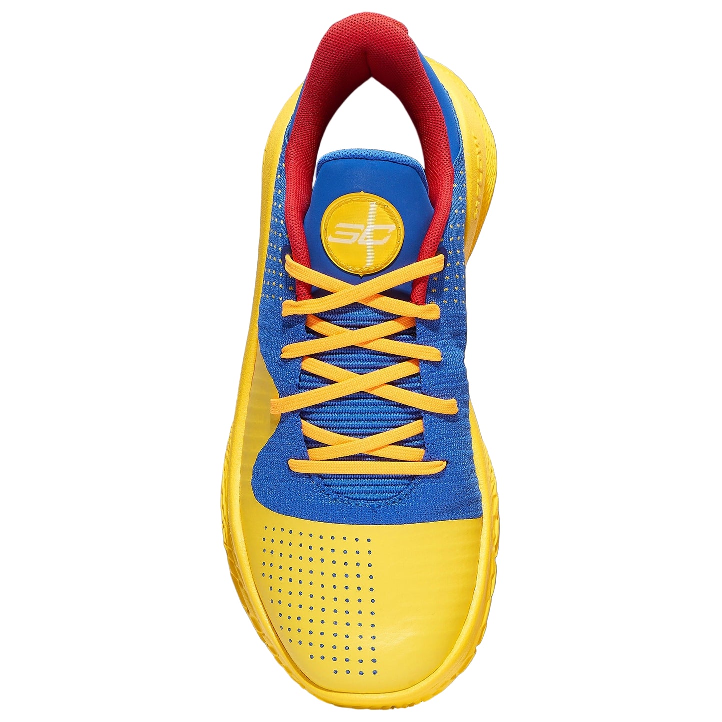Men's Under Armour Curry 4 Low Flotro - Yellow/Blue