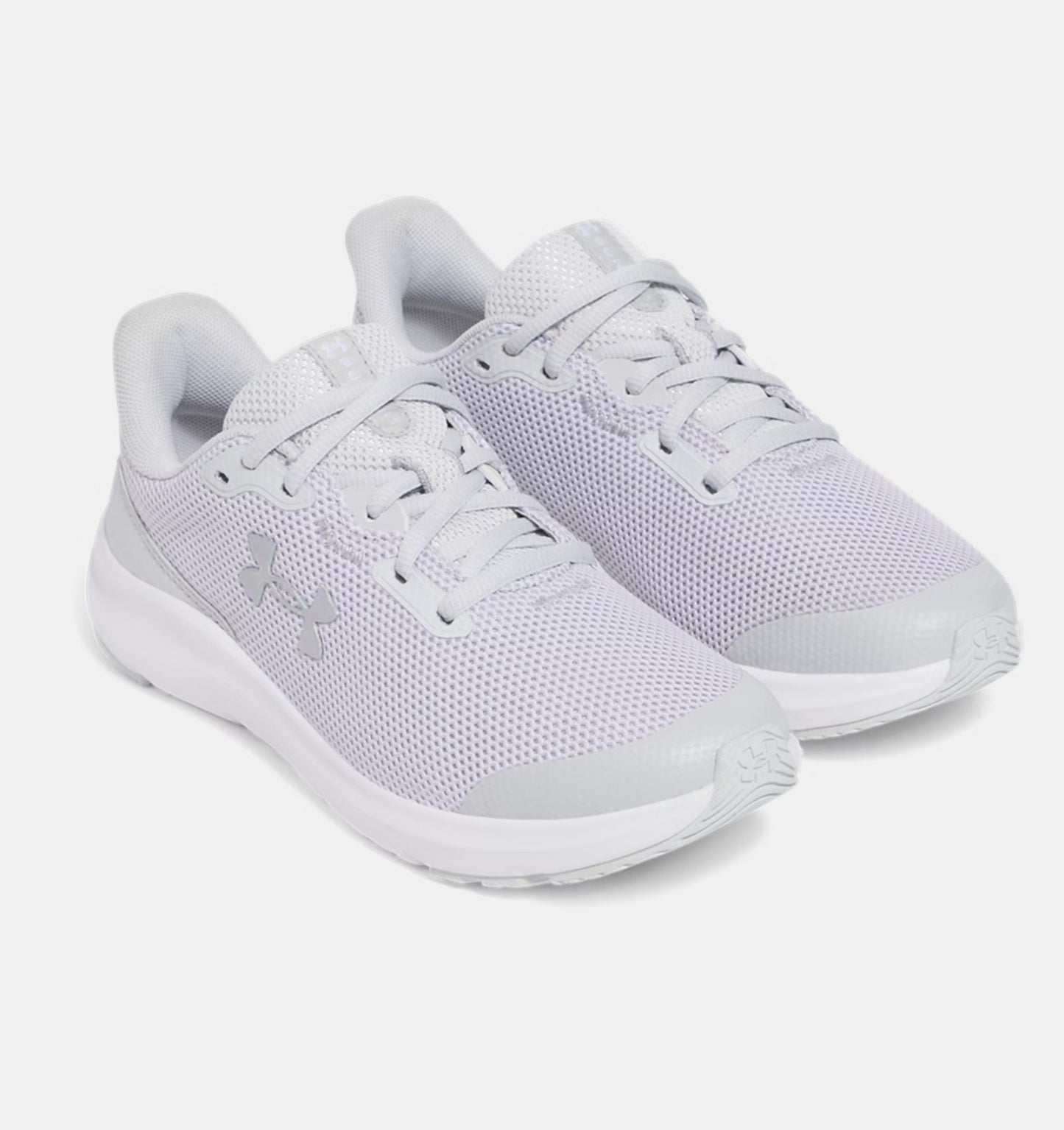 Grade School Under Armour Pursuit 4 - Halo Gray/Iridescent