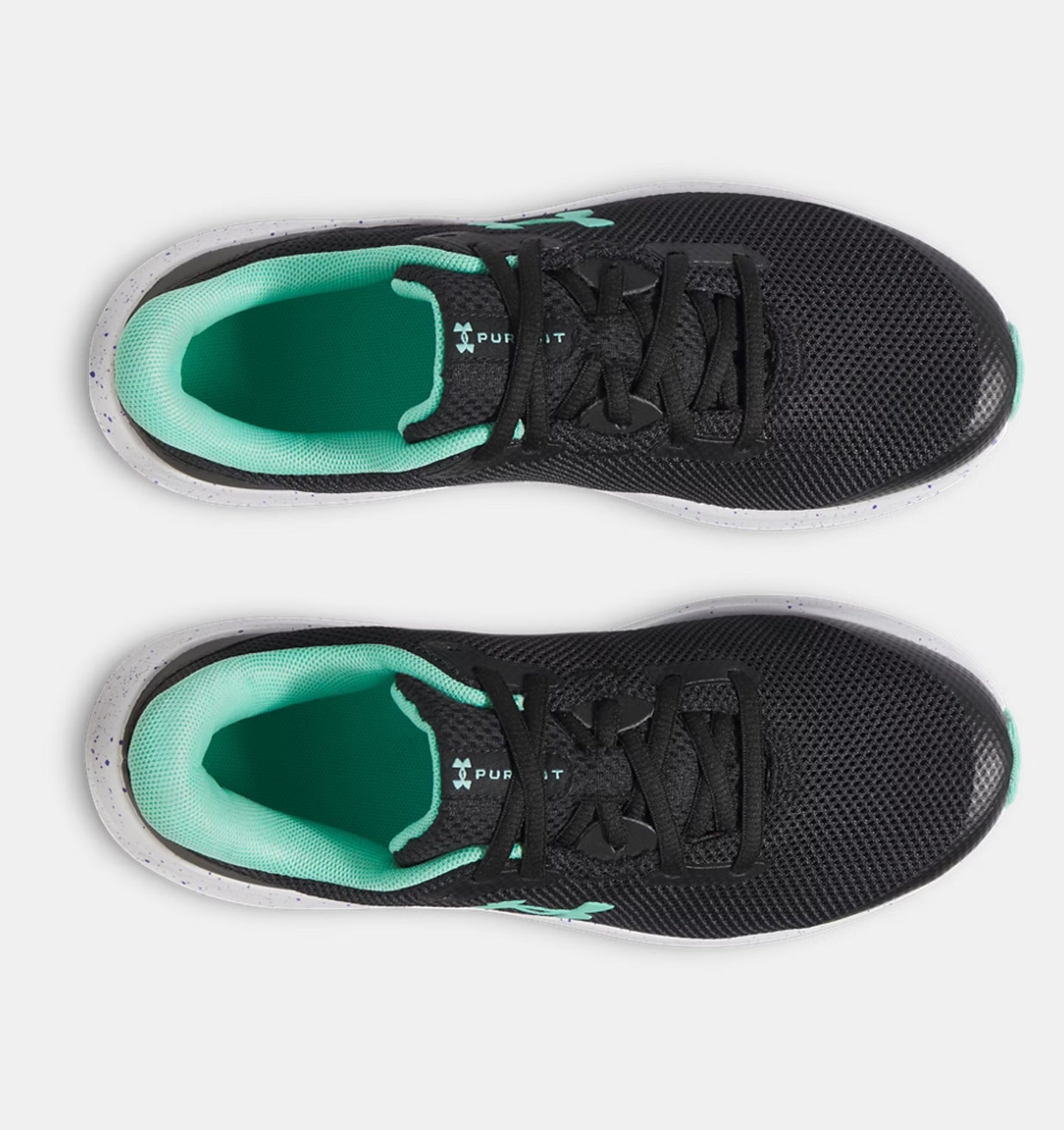 Grade School Under Armour Pursuit 4 - Black/Comet Green