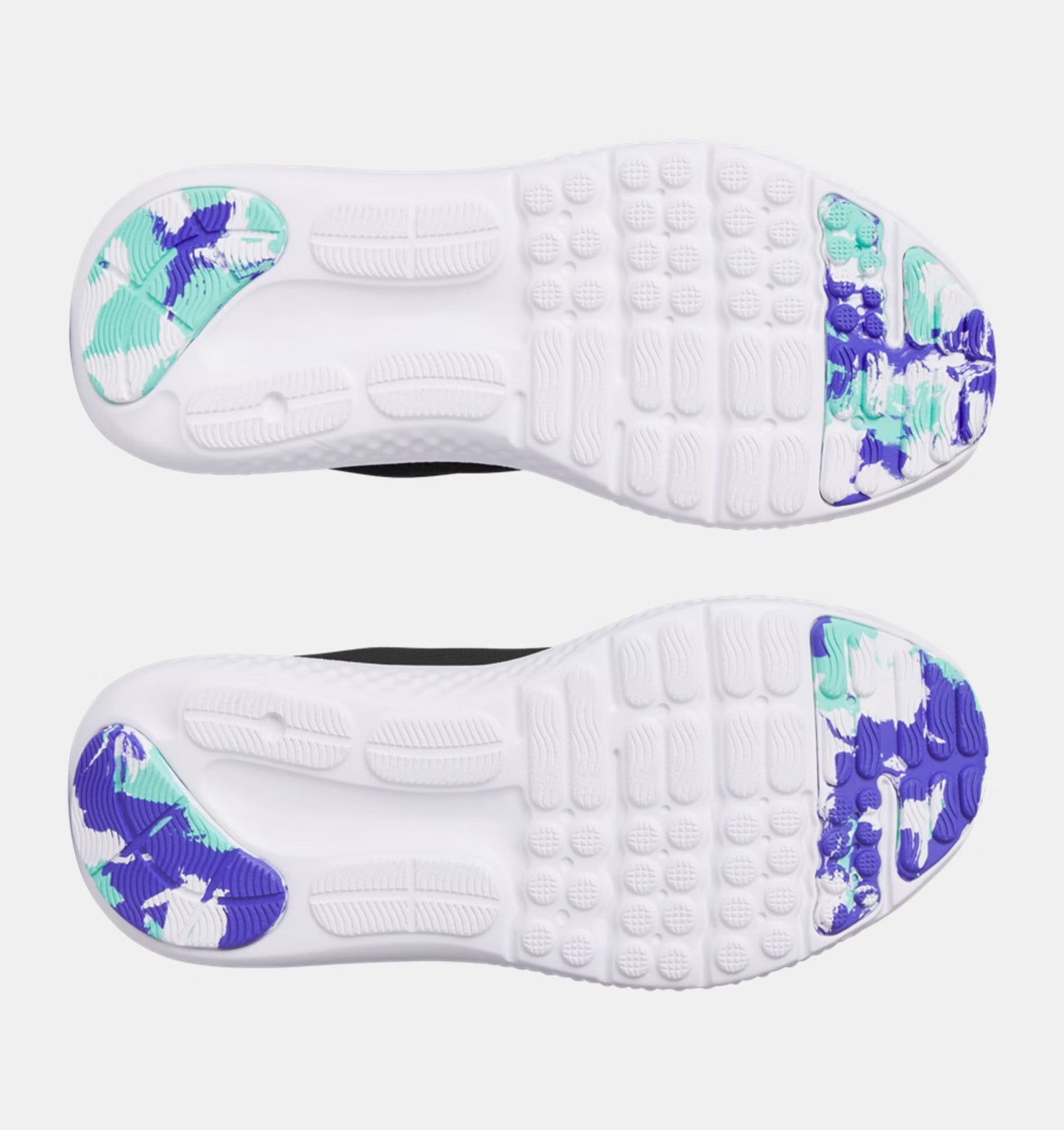Grade School Under Armour Surge 4 - Black/Comet Green/Virtual Violet