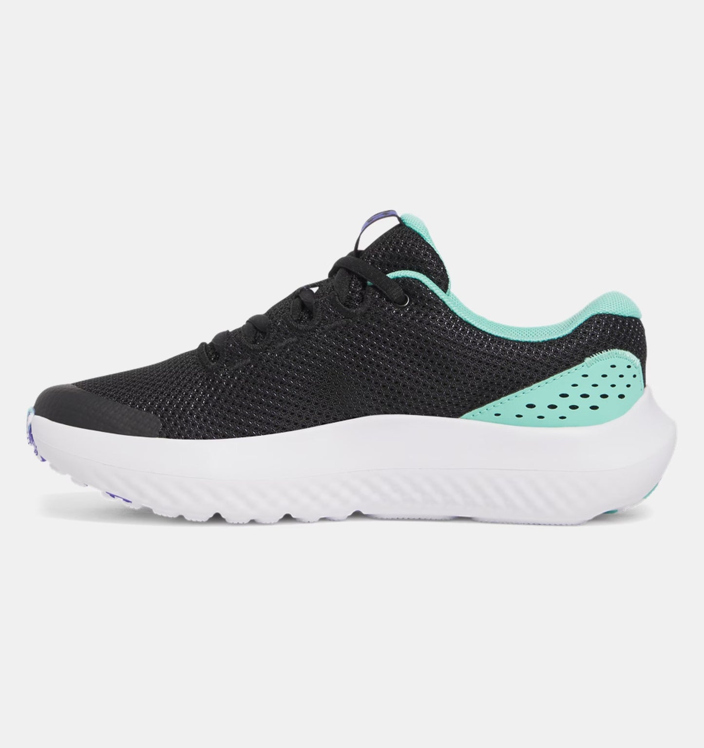 Grade School Under Armour Surge 4 - Black/Comet Green/Virtual Violet
