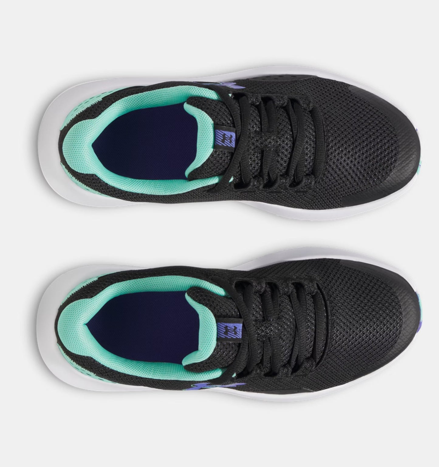 Grade School Under Armour Surge 4 - Black/Comet Green/Virtual Violet