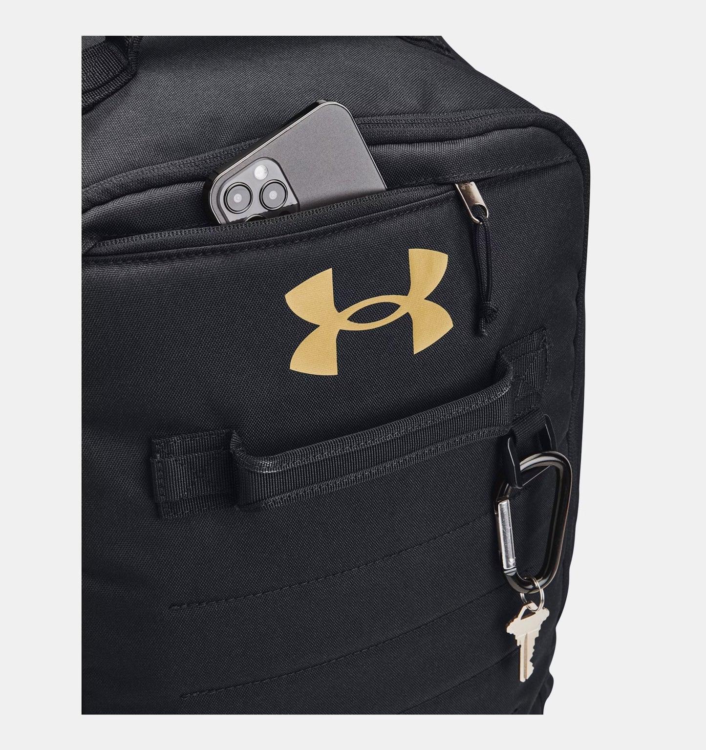 Under Armour Contain Backpack - Black/Metallic Gold