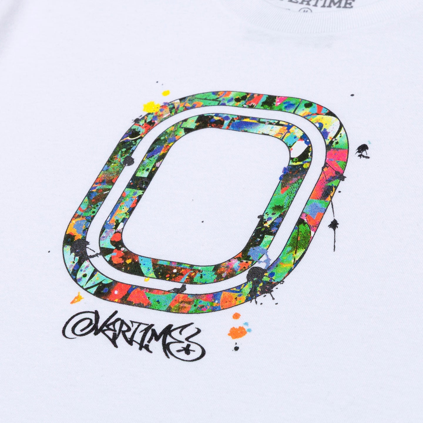 Overtime Vandal Paint Tee - White
