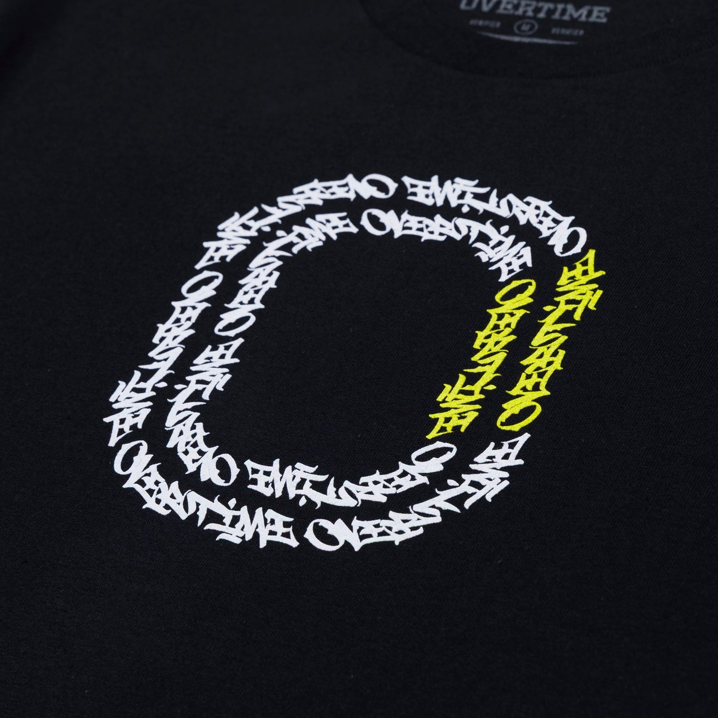 Overtime Vandal Script Tee - Black