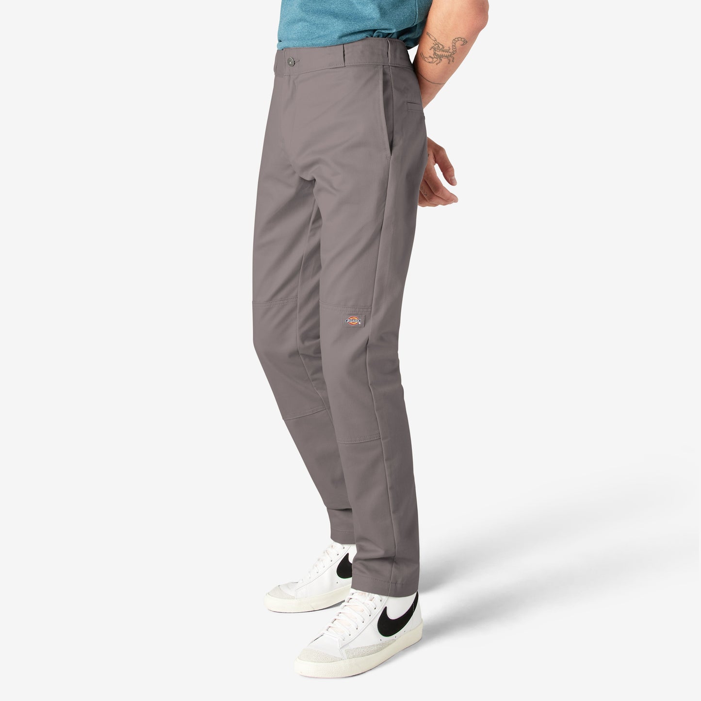 Men's Dickies FLEX Skinny Fit Double Knee Work Pants - Silver