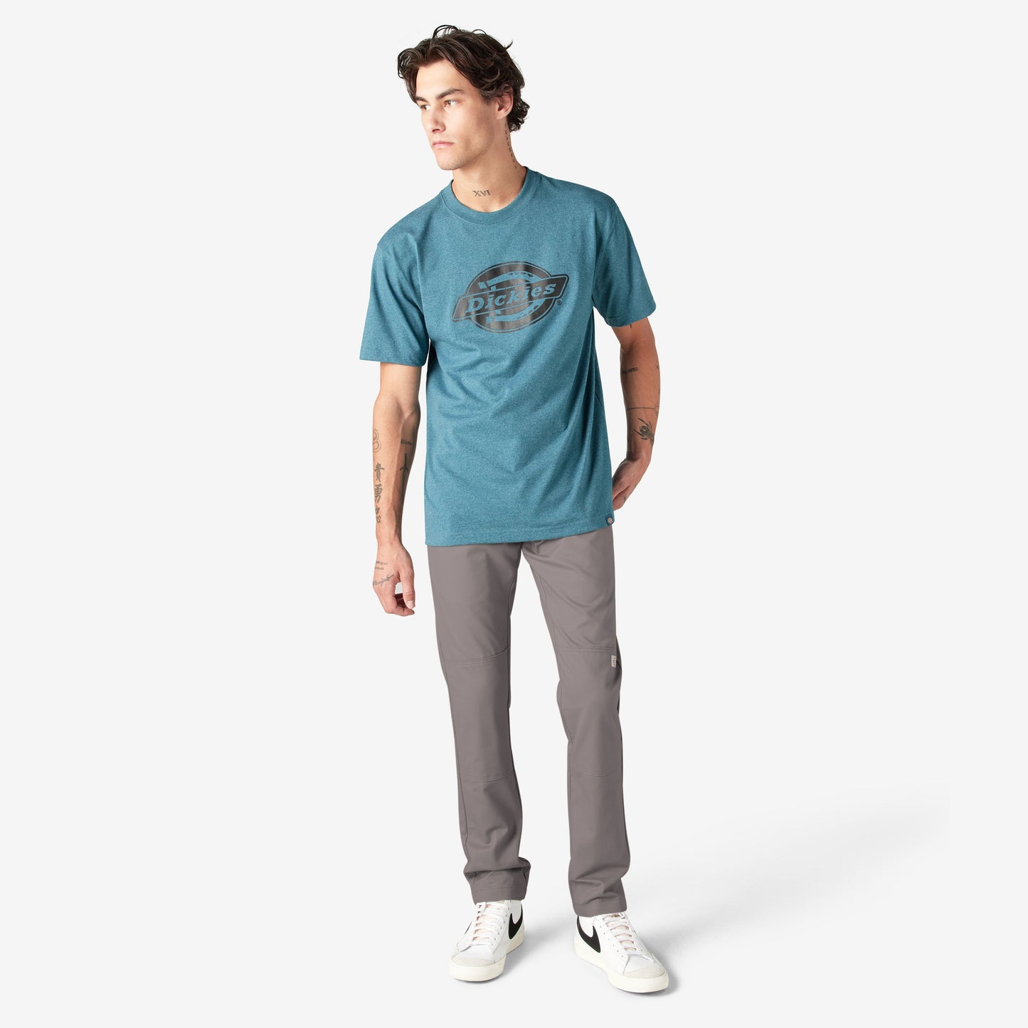 Men's Dickies FLEX Skinny Fit Double Knee Work Pants - Silver