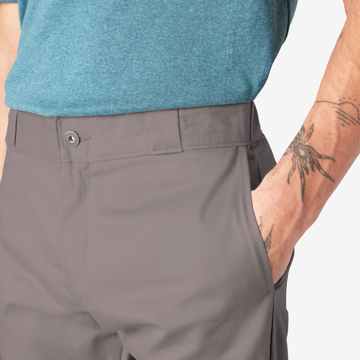 Men's Dickies FLEX Skinny Fit Double Knee Work Pants - Silver