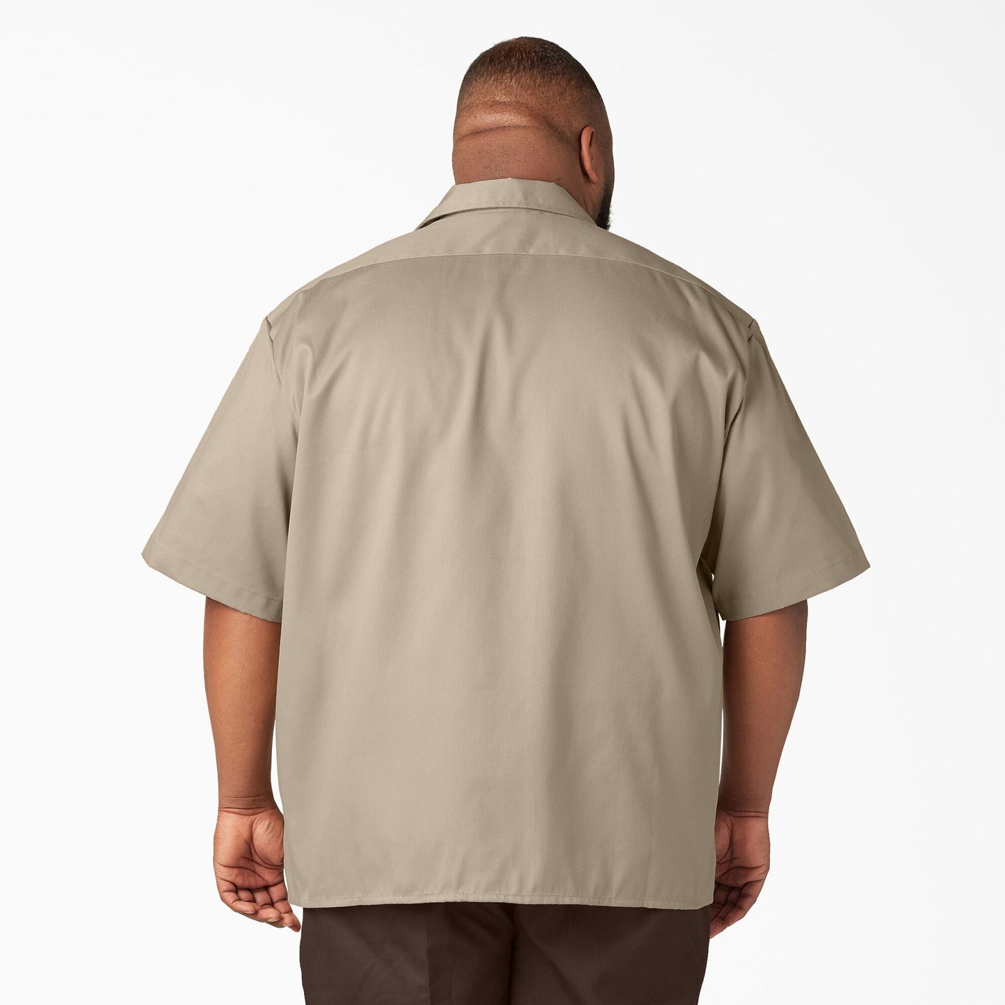 Men's Dickies FLEX Relaxed Fit Short Sleeve Work Shirt - Desert Sand