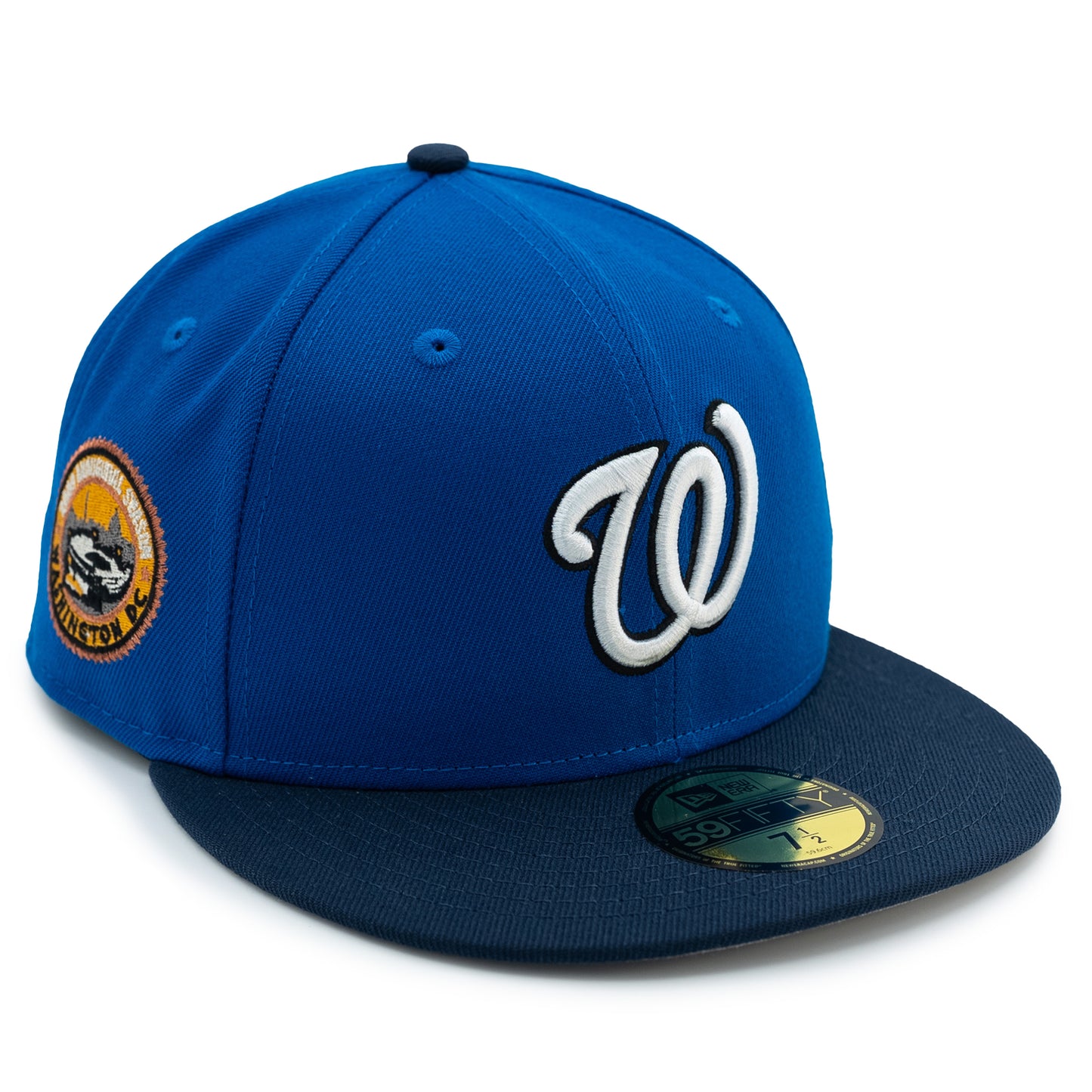 New Era Washington Nationals 59FIFTY Fitted Hat - Royal Blue/Dark Blue