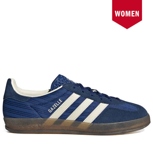 Women's Adidas Gazelle Indoor Shoes - Victory Blue/Night Indigo/Cream White