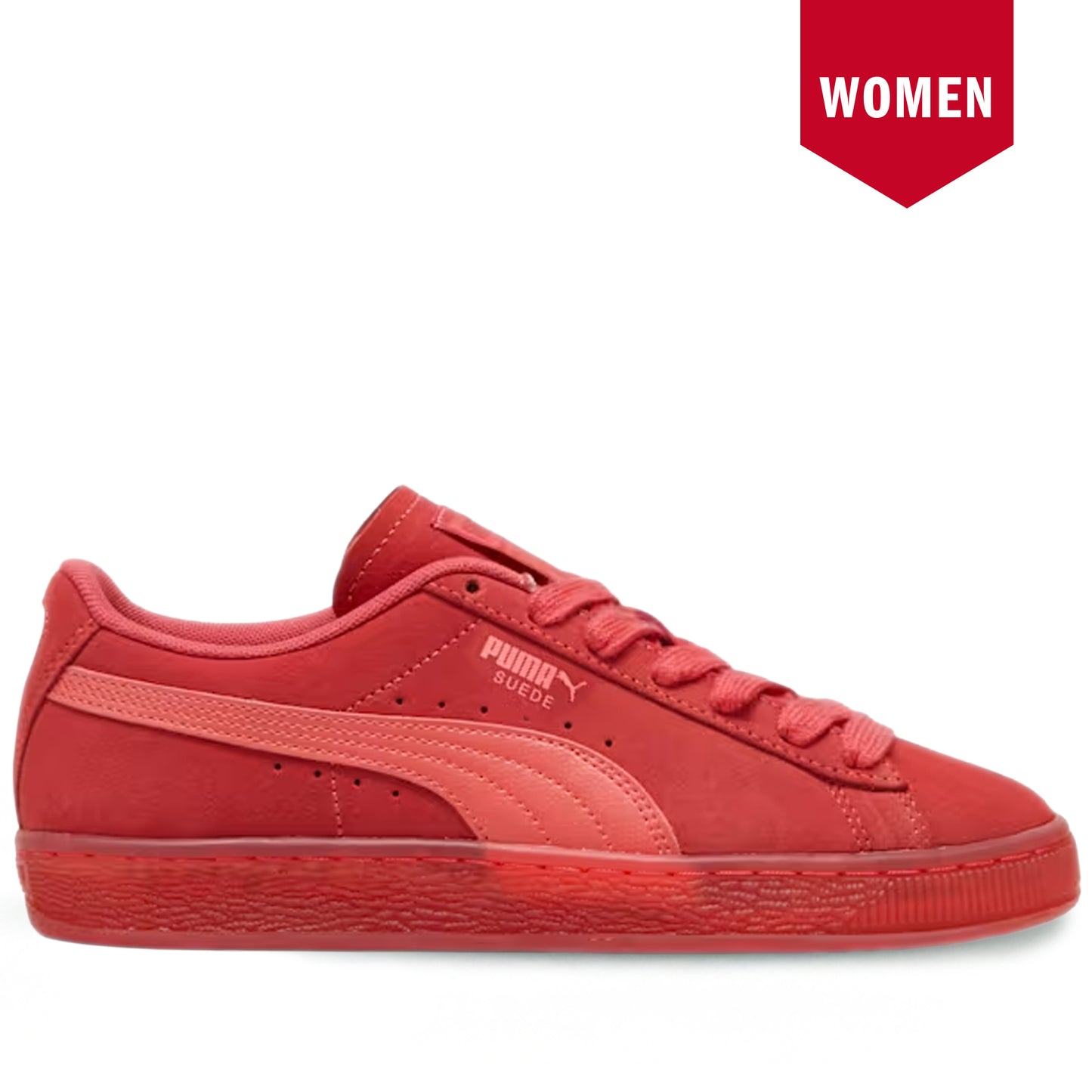 Women's Puma Suede Classic Shoes - Tart Cherry/Salmon