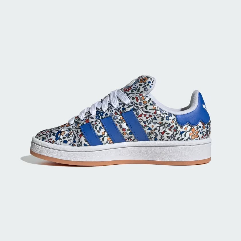 Grade School Adidas Campus 00s X Liberty London Shoes - Blue/Off White