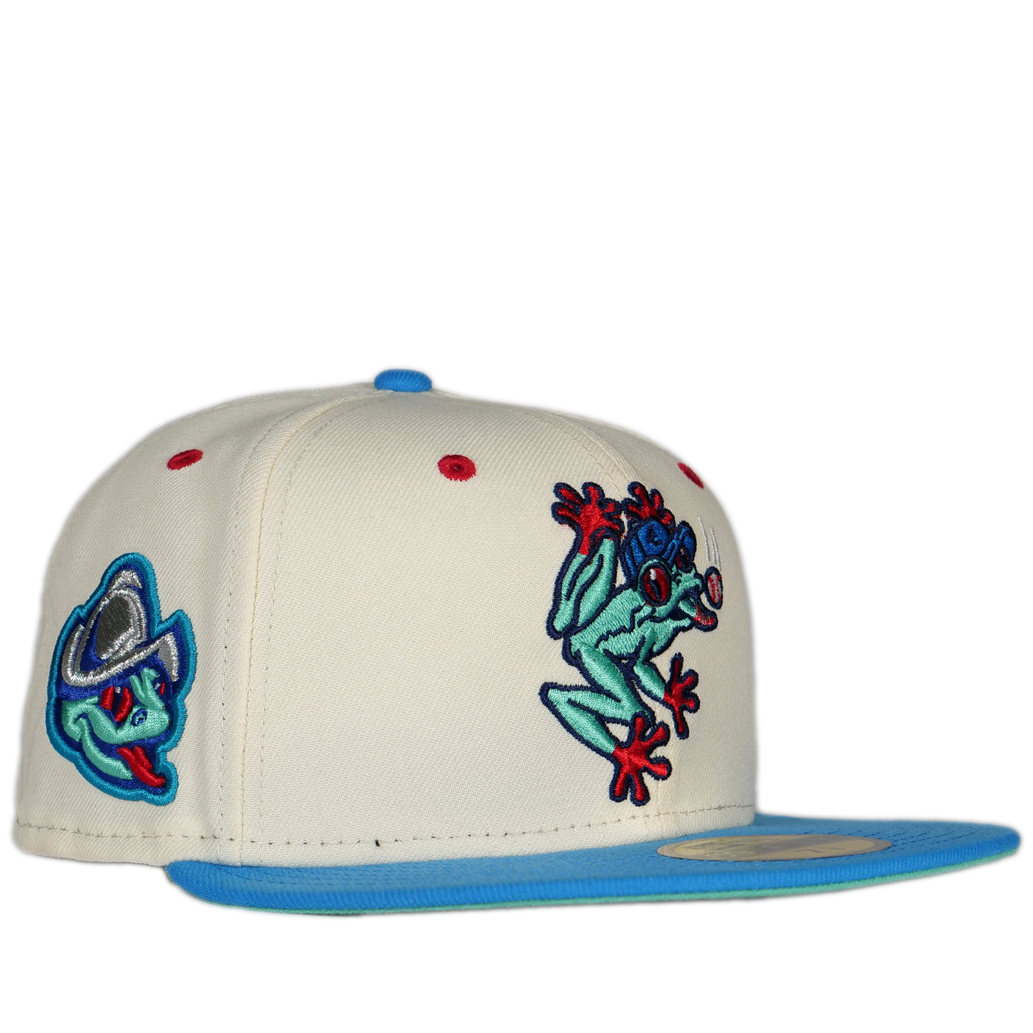 New Era Everett AquaSox 59Fifty Fitted Hat - White/ Blue/ Mint