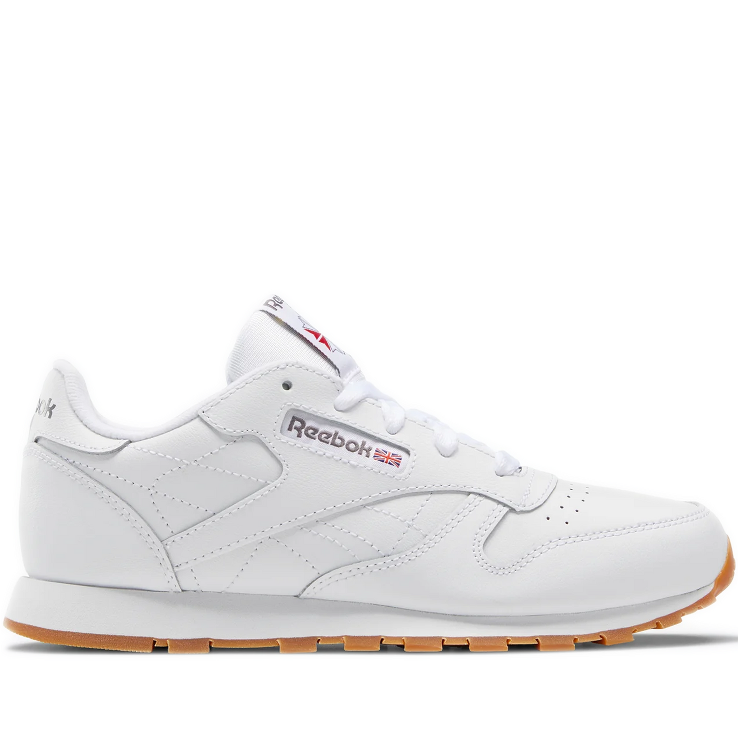 Pre School Reebok Classic Leather Shoes - White/Gum