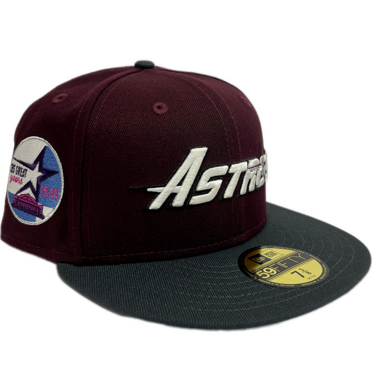 New Era Houston Astros 59FIFTY Fitted Hat - Maroon/ Gray