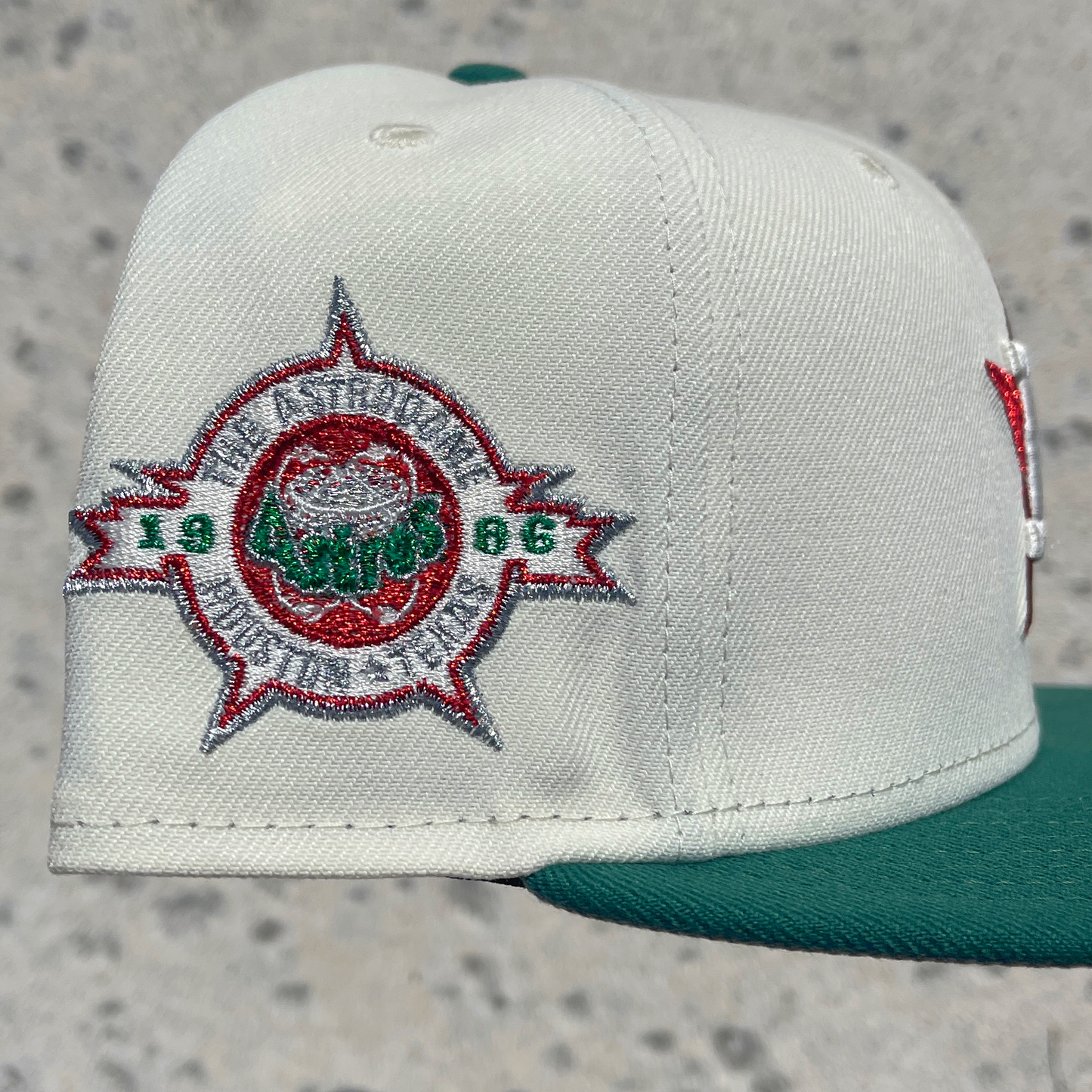 New Era Houston Astros 59FIFTY Fitted Hat - Chrome/ Green