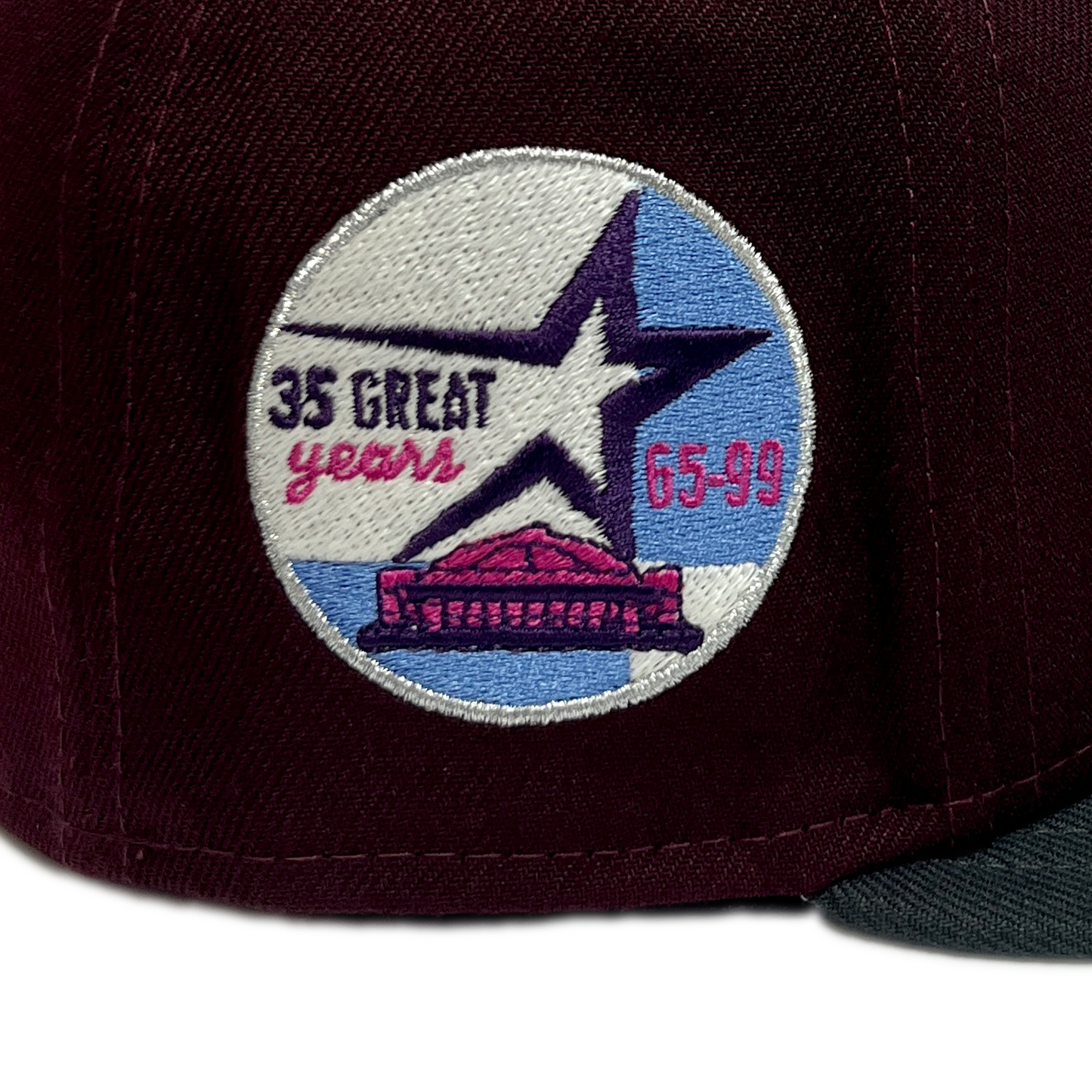New Era Houston Astros 59FIFTY Fitted Hat - Maroon/ Gray