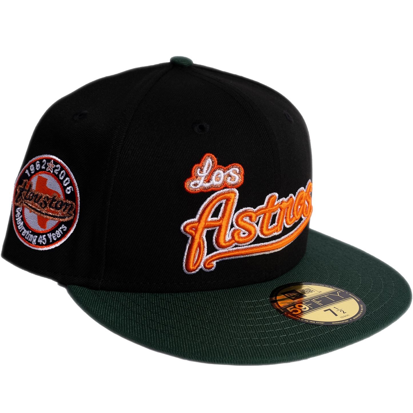 New Era Houston Astros 59Fifty Fitted Hat - Black/ Green