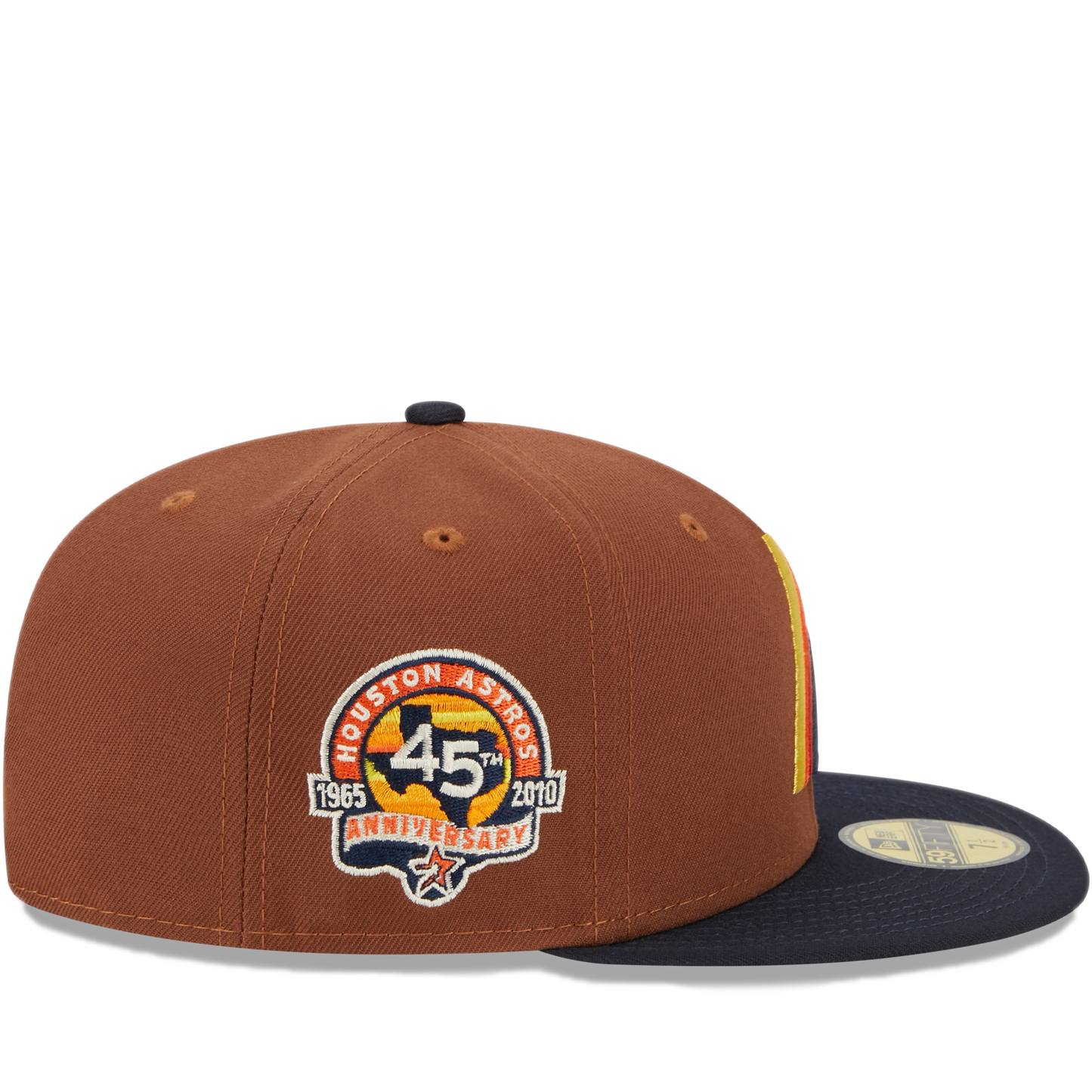 New Era Houston Astros 59FIFTY Fitted Hat - Brown/ Navy