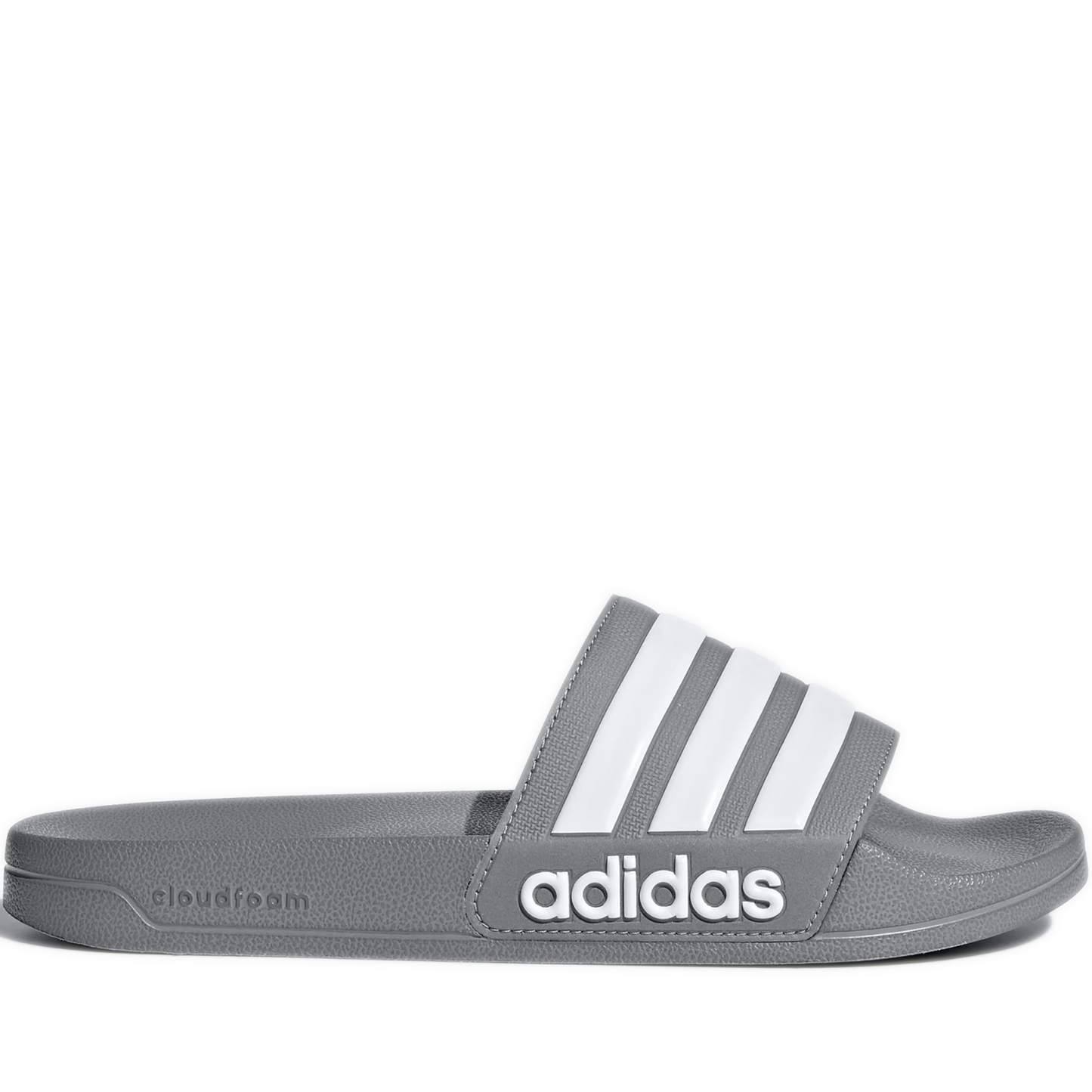 Men's Adidas Adilette Shower Slides - Grey