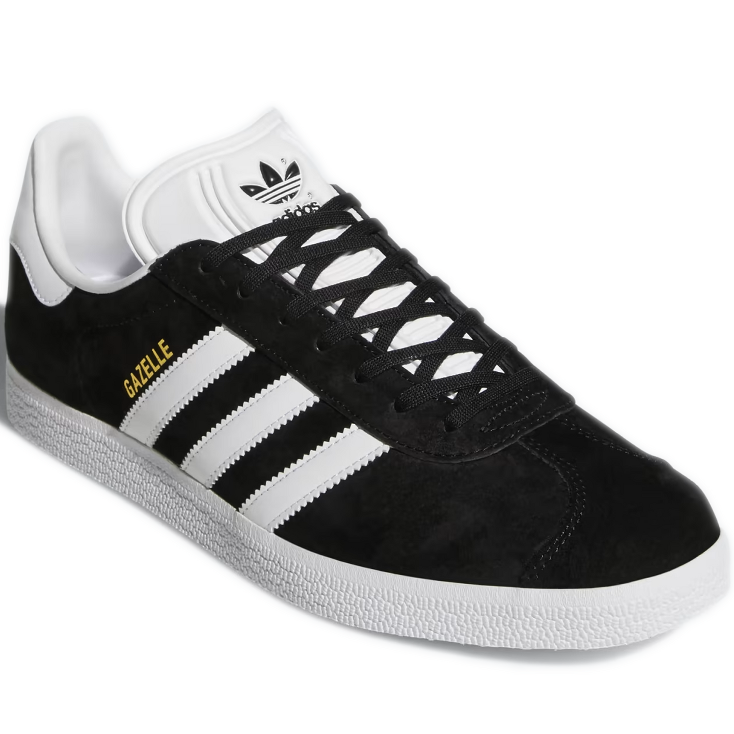 Grade School Adidas Gazelle J Shoes - Black/ White